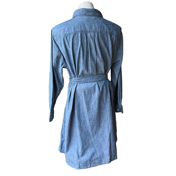 NWT, Lands' End Chambray Button Front Shirt Dress, Sz 1X - Picture 6 of 12